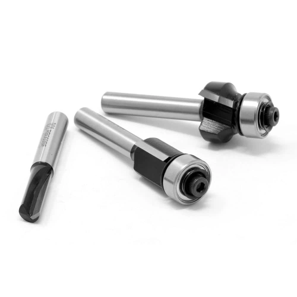 Heat-Treated Multi-Profile Carbide Tipped Router Bit Set (3-Piece) by WEN 4 Heat-Treated Multi-Profile Carbide Tipped Router Bit Set (3-Piece) by WEN - Image 2