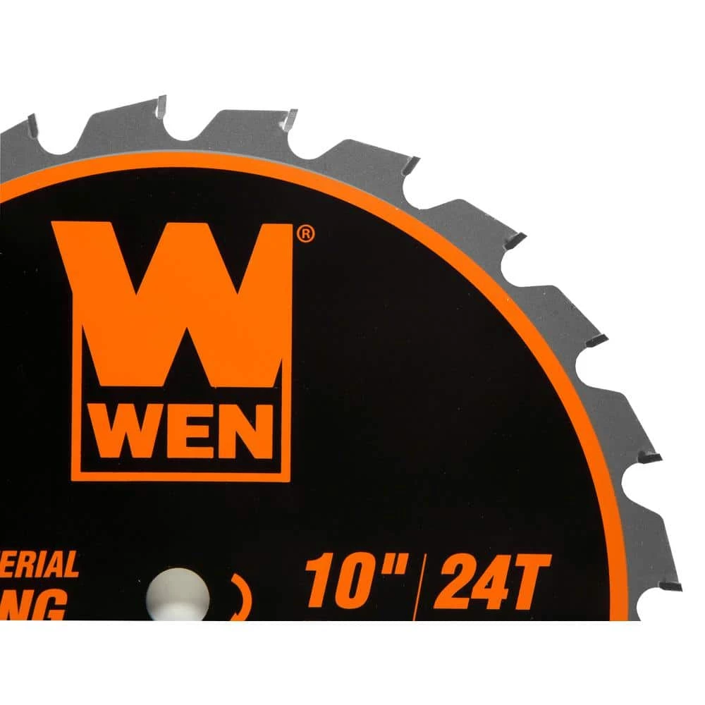 10 in. 24-Tooth Carbide-Tipped Professional Multi-Material Framing Saw Blade by WEN 4 10 in. 24-Tooth Carbide-Tipped Professional Multi-Material Framing Saw Blade by WEN - Image 2