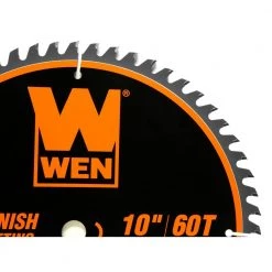 10 in. 32-Tooth and 60-Tooth Carbide-Tipped Professional Woodworking Saw Blade Set (2-Pack) by WEN -Outlet WEN Store wen table saw blades miter saw blades bl1032 2 fa 1000
