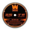 12 in. 80-Tooth Fine-Finish Professional Woodworking Saw Blade for Miter Saws and Table Saws by WEN 2 12 in. 80-Tooth Fine-Finish Professional Woodworking Saw Blade for Miter Saws and Table Saws by WEN -Outlet WEN Store wen table saw blades miter saw blades bl1280 64 1000