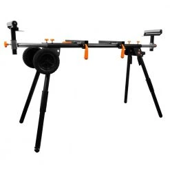 Collapsible Rolling Miter Saw Stand with 3 Onboard Outlets by WEN