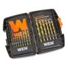 Titanium-Coated Drill Bit Set (15-Piece) by WEN 2 Titanium-Coated Drill Bit Set (15-Piece) by WEN -Outlet WEN Store wen twist drill bits db15 64 1000