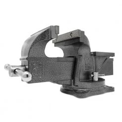 6 in. Heavy-Duty Cast Iron Bench Vise with Swivel Base by WEN