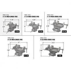 3.25 in. Compound Cross Slide Industrial Strength Benchtop and Drill Press Vise by WEN -Outlet WEN Store wen vises cv413 76 1000