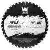 Apex 10 in. 40-Tooth Carbide-Tipped General-Purpose Industrial-Grade Woodworking Saw Blade with Cool-Cut Coating by WEN -Outlet WEN Store wen wood carving discs bl1040c 64 1000