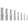 2-Flute HSS End Mill Set for Milling Machines (8-Piece) by WEN -Outlet WEN Store wen workbench accessories 33108a 64 1000