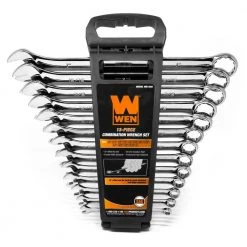 Professional-Grade SAE Combination Wrench Set with Storage Rack (13-Piece) by WEN -Outlet WEN Store wen wrench sets wr130a 44 1000